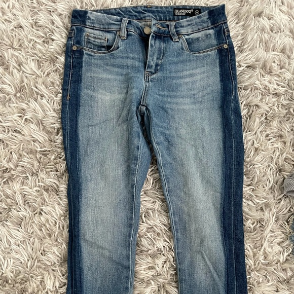 BLANKNYC Reade Crop Two-Tone Skinny Jeans - Picture 2 of 6